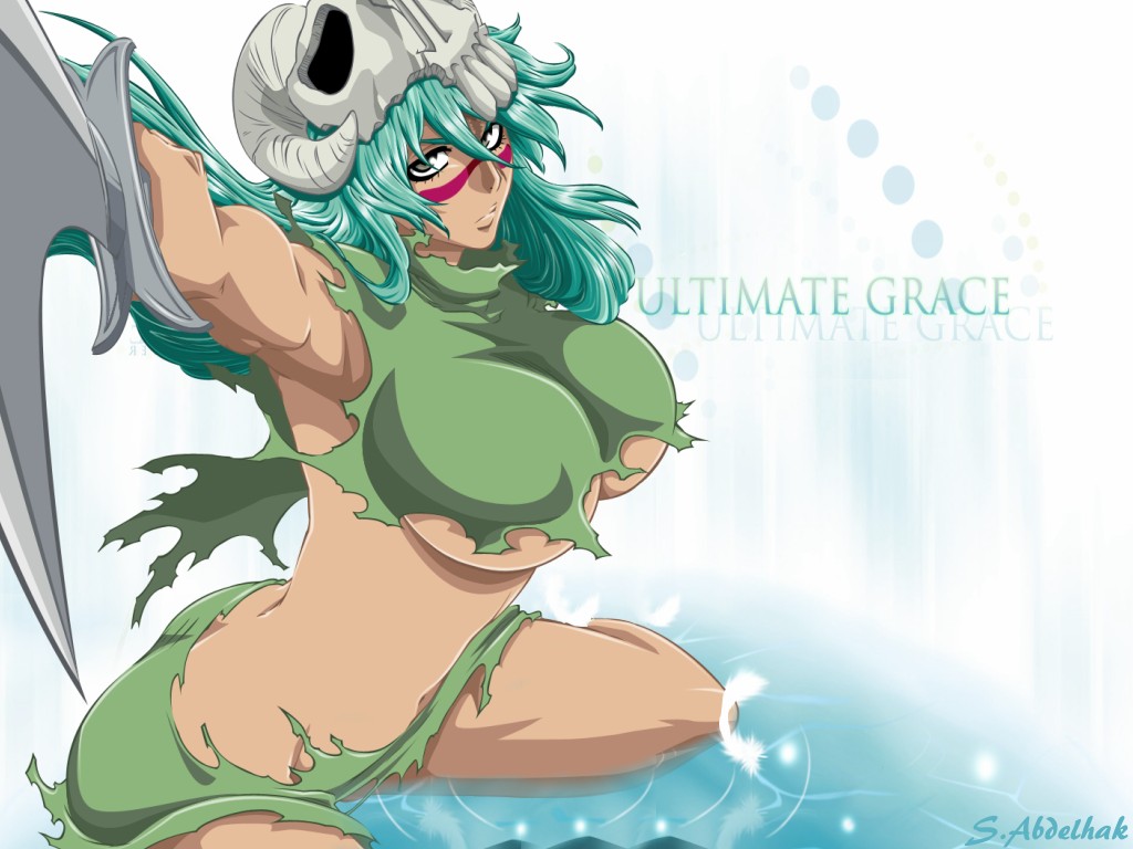 Konachan Com - 50386 Bleach Blue Espada Green Nel Neliel.jpg